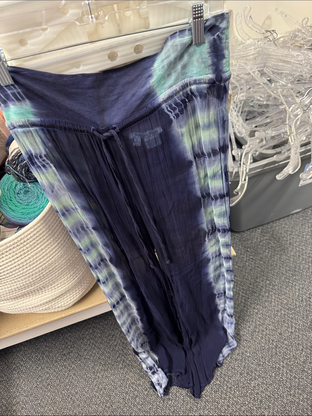 Solitaire swim tie dye coverup pants S // 061965